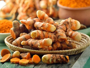 Fresh turmeric root from Indonesian farms